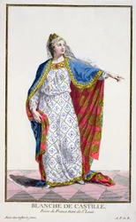 Blanche de Castile (1185-1252) Königin von Frankreich aus 